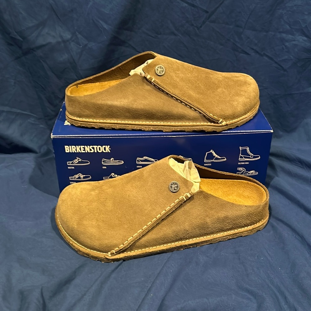 Birkenstock- Zermatt suede, Gray taupe, 11 women